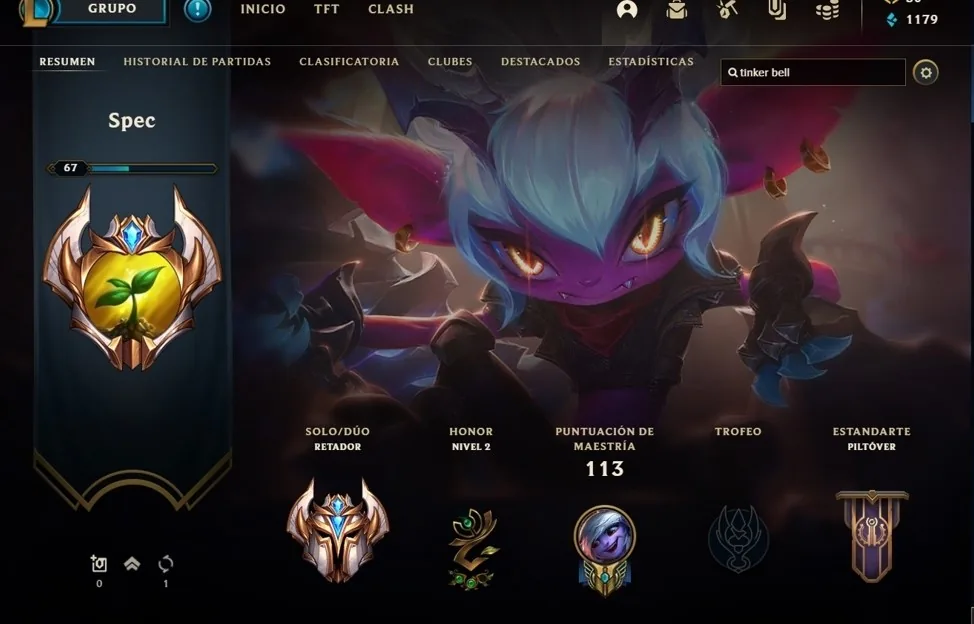 Mi perfil en Challenger